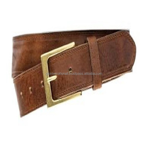 เข็มขัดหนังลำลองสำหรับผู้ชายเข็มขัดหนังแท้สีน้ำตาลแบบคลาสสิกหัวเข็มขัดทองเหลืองหมุดเดียวออกแบบได้ตามต้องการทุกขนาด - Product Image 1