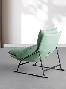 Sillón Reclinable Moderno de Cuero PU con Patas de Metal, Respaldo Sólido, Operación Manual, para Muebles de Sala de Estar - Product Image 2