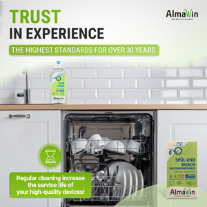 AlmaWin Custom 1 Rinse Aid 500ml Environmentally Friendly <b>Dishwasher</b> Limescale-Free Dishes For All <b>Dishwashers</b> - Product Image 2