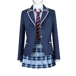 Adolescentes écolières uniforme été collège Style taille haute mince all-match danse a-ligne jupe courte pour les enfants - Product Image 6