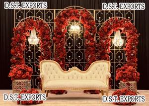 Royal Look boda escenario vela pared trasera boda fibra vela telón de fondo vela pared telón de fondo - Product Image 4