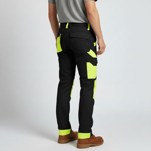 Pantalones de Seguridad para Hombre con Cinta Reflectante Impermeable de Alta Visibilidad ANSI Clase 1, Logotipo Personalizado, Estilo Hip Hop de Poliéster - Product Image 3