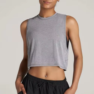 Camisetas sin Mangas para Mujer, Alta Calidad, 100% Telas Premium, Estilo Corto, con Mangas Acanaladas, Ajuste Regular - Product Image 1