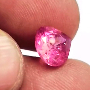 3 Piezas de Turmalina Rosa Verde Natural de 8mm, Corte Redondo, Corazón y Rectángulo, 7.55 Quilates, Piedras Preciosas Sueltas, Iroc Sales - Product Image 5