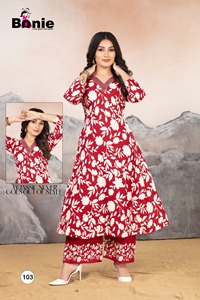 Presentamos el nuevo catálogo de rayón Liva impreso y bordado Work Top Daman Set para festivales Ropa India informal - Product Image 4