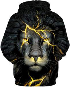 Sudadera con capucha de algodón y poliéster para hombre y mujer, jersey de manga larga con patrón sólido de gran tamaño personalizado Unisex - Product Image 4