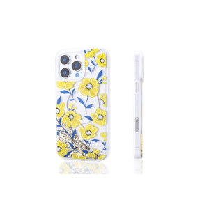 Coque arrière en silicone transparente de luxe pour iPhone 16 Pro Max, effet paillettes liquides Quicksand, antichoc, finition dorée, logo - Product Image 4