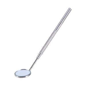 Miroir de maquillage en acier inoxydable à grande poignée de haute qualité pour cils et cosmétiques - Product Image 4