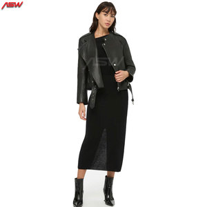 Venta al por mayor caliente personalizado mujeres chaquetas de cuero de alta calidad chaqueta de cuero de las mujeres nuevas chaquetas de cuero con estilo - Product Image 3