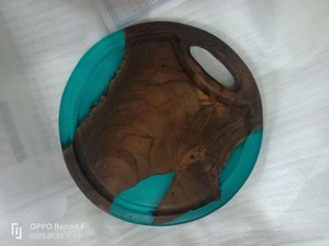 Hot Sale Custom Vintage Craft Solid Resin Teak Branch Cheese <b>Slice</b> Boards Recycled Reclaimed <b>Wood</b> Chopping Blocks for Kitchen - Product Image 6