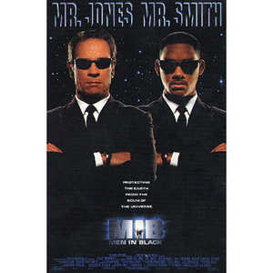 Póster de Men in Black, diseño de postal vintage con temática de Men in Black para hombres y mujeres - Product Image 1