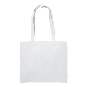 Borsa Tote in Cotone Personalizzata Promozionale con Design a Soffietto e Manici Lunghi - Product Image 3