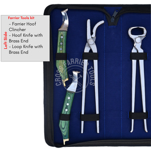 New Farrier <b>tools</b> Hoof Care Kit Horse Hoof Nipper Forged Nail Puller Extractor Clinching Pliers Hoof & Loop Knife for horseshoe - Product Image 3