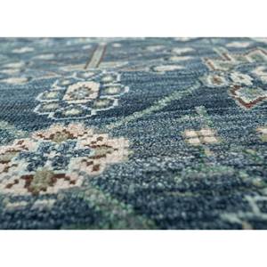 Alfombras de Lana Afgana Anudadas a Mano en Azul Viscaya, 10 mm, con Medallón Abstracto Rectangular para el Hogar, Pasillo, Sala de Estar - Lnr-3113 para Adolescentes - Product Image 3