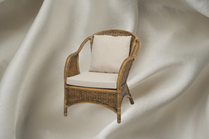 Silla de Salón Hecha a Mano de Ratán con Respaldo Sólido, Silla de Ocio Contemporánea para el Hogar, Muebles de Diseño Moderno - Product Image 6