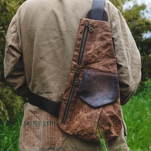 Bolso de Pecho de Lona y Cuero para Exteriores, Bolso de Viaje Cruzado Multifuncional, Portátil, de Moda para el Verano, Unisex, CSB-0026 - Product Image 2