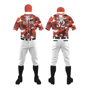 Ensemble pantalon en jersey de baseball personnalisé sublimation 100% polyester vêtements de sport respirants uniformes de baseball pour hommes et femmes jeunes - Product Image 4