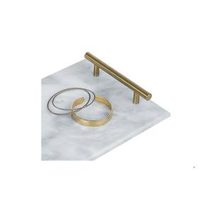 Mango de bandeja de latón y último diseño Desayuno Hoja Bandeja Mango Artículo decorativo tamaño personalizado y venta - Product Image 2