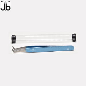 Juego de pinzas de extensión de pestañas de nivel profesional, pinzas de extensión de pestañas con punta de fibra de embalaje personalizado de acero inoxidable - Product Image 3