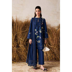 MARIA.B-3PC Chemise et dupatta brodés en mousseline de soie style bohème printemps/été BIC-4715 - Product Image 3