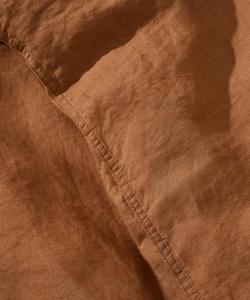 Dark Cinnamon 3-Piece Donna Duvet Cover <b>Set</b> Soft Linen <b>Quilt</b> with 2 <b>Pillow</b> Cases Hotel Quality Luxury Bedding Easy Care Hospital - Product Image 6