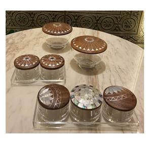 Vente en gros de boîte cadeau en bois de luxe incrustation d'os boîte de rangement pour bijoux avec décoration indienne logo personnalisé artisanat - Product Image 2