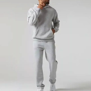 Ensemble de survêtement en molleton chaud d'hiver pour homme, imprimé décontracté, avec capuche et pantalon de survêtement - Product Image 2