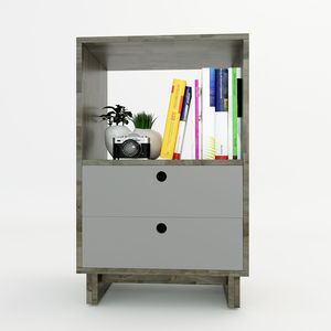 Mini Refrigerador Minimalista de Madera y Cuero PU de LUZO-SFTDG007 - Product Image 2