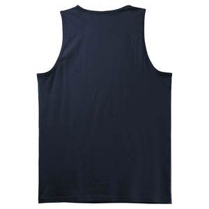 เสื้อกล้ามฟิตเนสสำหรับผู้ชายเสื้อออกกำลังกายผ้าฝ้ายสีกรมท่า - Product Image 2