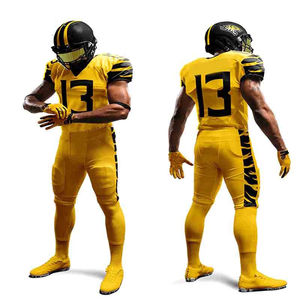 Uniformes de Fútbol Americano Unisex Cortos 100% Poliéster Nuevo Diseño Transpirable Venta al por Mayor Servicio OEM Precio Razonable - Product Image 6