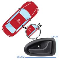 Poignée d'ouverture intérieure de porte droite pour Renault Megane 1, Clio2 (expédition depuis le fabricant turc) Code de produit: DH2267