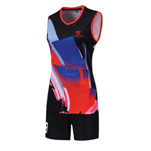 Último Diseño, Material 100% Poliéster, Ropa Deportiva para Exteriores, Conjuntos de Uniformes de Voleibol Ligeros, Estampados, Personalizados de Alta Calidad - Product Image 2