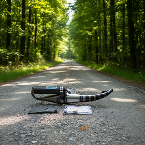 Silenziatore in Carbonio Omologato Arrow 33513EK per Sistema di Scarico Moto Malaguti F10 Jet Line 50 - Product Image 3