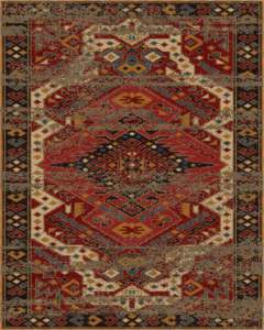 Juego de alfombras de lana de estilo persa de lujo | Alfombra antideslizante ecológica de pelo de corte medio anudada a mano diseño abstracto para sala de estar - Product Image 1