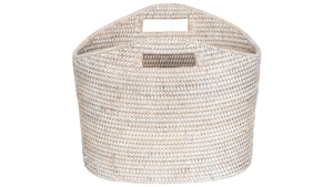 Circle Natural Rattan Eco-Friendly <b>Magazine</b> Rack Handmade Storage <b>Baskets</b> Modern Multifunction Artex Green Earth Made in VietNam - Product Image 3