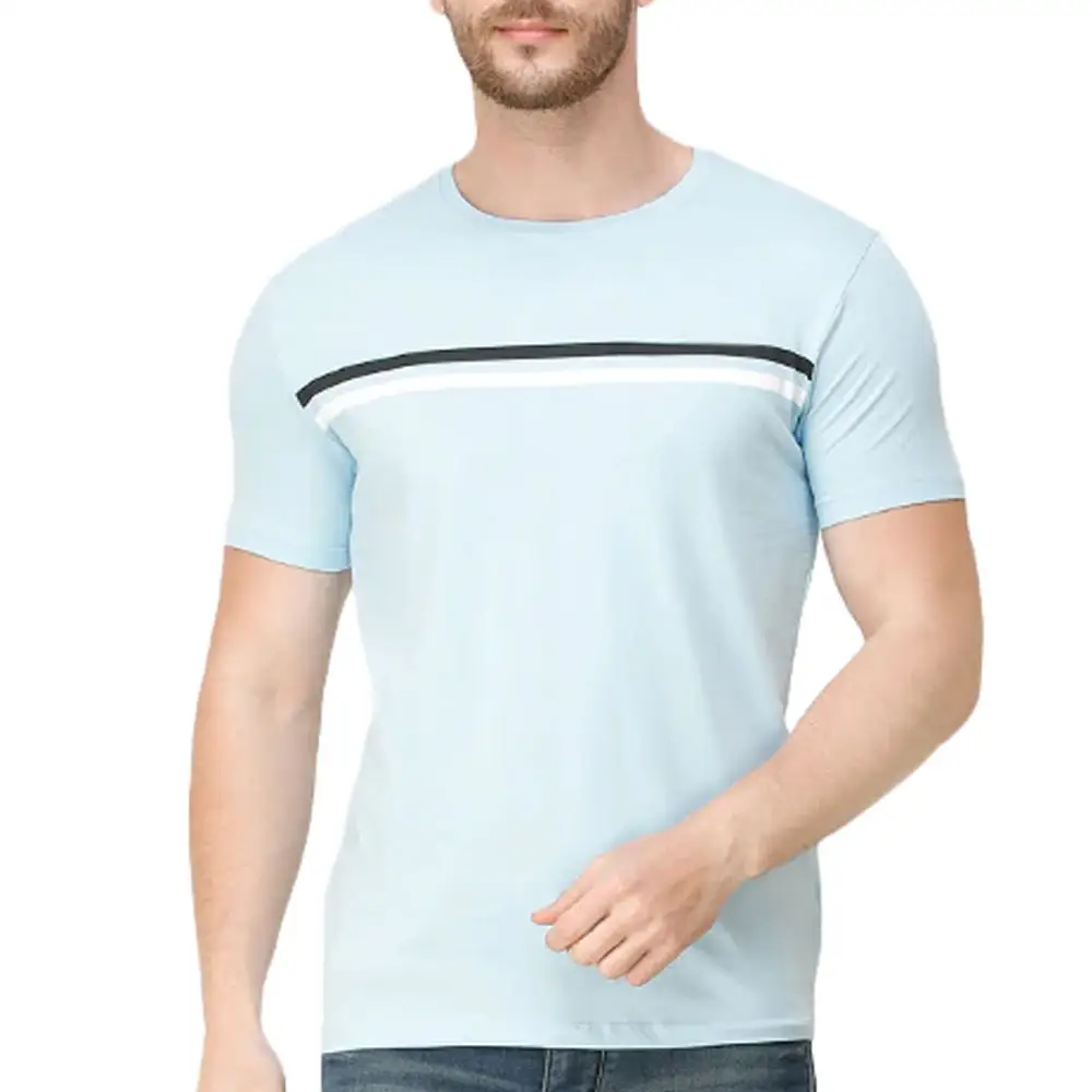 Nieuw Design Casual Hoge Kwaliteit Mannen Sky Slim Fit T-Shirt Voor Mannen Beste Kwaliteit Merk