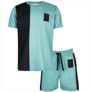 Ensembles 2 pièces pour femmes T-shirts décontractés et costume d'entraînement court Ensembles courts pour femmes Ensemble deux pièces pour femmes - Product Image 1