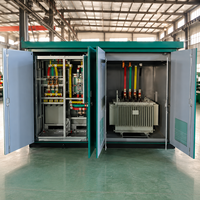 Poste de transformateur compact préfabriqué extérieur MV 11kV 10kV vers 415V 150-1250kVA 55 ℃   IP55 C5 pour la distribution commerciale