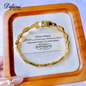 <span class=keywords><strong>Reloj</strong></span> <span class=keywords><strong>de</strong></span> Moda <span class=keywords><strong>de</strong></span> Lujo para Mujer, Esfera <span class=keywords><strong>de</strong></span> Turquesa Natural, Resistente al Agua 30M, Movimiento <span class=keywords><strong>de</strong></span> Cuarzo Japonés Miyota, Correa <span class=keywords><strong>de</strong></span> Latón Chapada en Oro, Último Modelo - Product Image 5