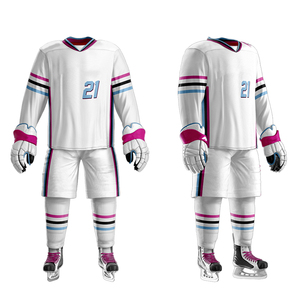 Premium Quality Custom Made 100% Polyester <b>Ice</b> Hockey Uniform for Adults Men Sports Wear Sets Style - Product Image 4