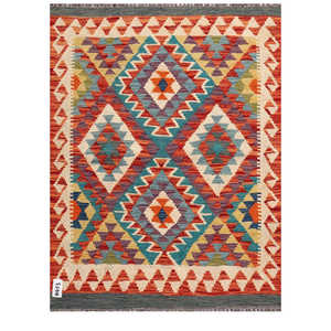 Alfombra Imaco Maimana Afganistán Kilim 112 x 88 cm Alfombra Tradicional y Juego de Alfombras - Product Image 1