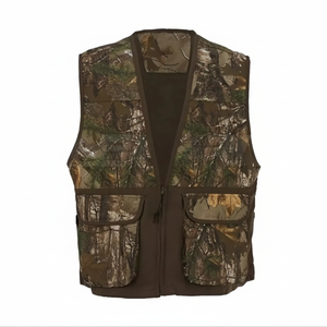 Veste de chasse sans manches en tissu Oxford imperméable et coupe-vent pour hommes, personnalisable en gros, vêtements de performance pour la pêche - Product Image 1