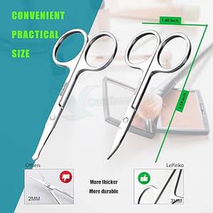 Ciseaux de poils du visage légers de nouveau style Ciseaux de poils du visage de vente directe d'usine en stock - Product Image 4