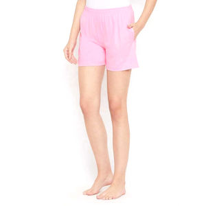 Trajes deportivos casuales de verano personalizados de color rosa sólido para niñas, pantalones cortos calientes de diseño transpirable de alta calidad con cordón, venta al por mayor - Product Image 4