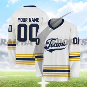 Premium Quality Factory Wholesale Custom Breathable 100% <b>Polyester</b> Moisture-Wicking Ice Hockey Uniforms Set Customized Design - Product Image 3
