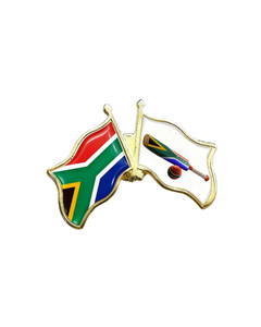 Pin de Solapa Personalizado con Logotipo del Equipo de Cricket de Sudáfrica, de Aleación de Zinc, con Bandera Nacional, Cierre de Mariposa, Souvenir Promocional - Product Image 1