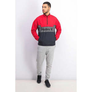 Giacca Anorak Siege con Logo Hurley per Uomo, Rosa, Impermeabile con Zip, Taglie da XS a XL, Stile Sportivo per Autunno e Primavera, con Cappuccio e Colletto - Product Image 3