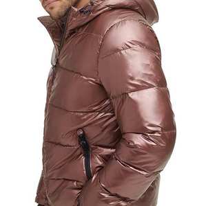 Vestes d'hiver d'extérieur épaisses à bulles, vente en gros sur la rue principale, logo personnalisé, veste matelassée pour homme avec capuche, coupe-vent, doudounes - Product Image 5