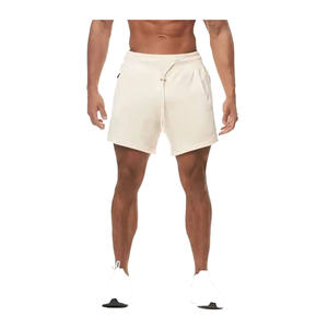 Pantalones Cortos Deportivos de Felpa de Algodón Suave para Hombre, Estilo Informal de Calle, Cintura Media, para Entrenamiento de Gimnasio de Verano, Ecológicos - Product Image 2