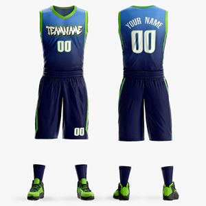 Ensemble de shorts de basket-ball imprimés personnalisés pour l'été, uniformes d'équipe de performance personnalisés pour les scrimmages sportifs en gros - Product Image 2